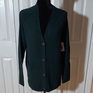 Sonoma Dark Green Cardigan Sweater